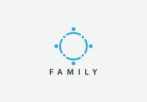 eps10 vector family or community logo element template isolated on grey background