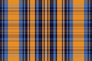 Tartan Plaid With Night Color Pattern. vector