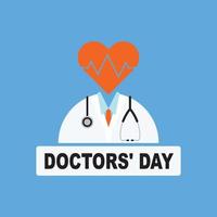 doctores día antecedentes. vector