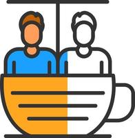 Tea Cup Ride Vector Icon Design