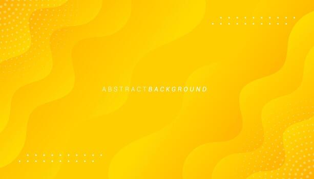 Abstract wavy gradient yellow background with geometric element . Vector illustration