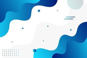 Modern gradient blue abstract memphis style with geometric background. Vector illustration