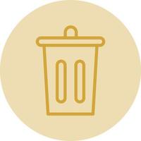 Trash Bin Vector Icon Design