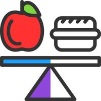 diseño de icono de vector de dieta equilibrada