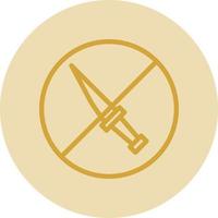 No Weapons Vector Icon Design