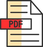 diseño de icono de vector de pdf