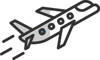 diseño de icono de vector de avión