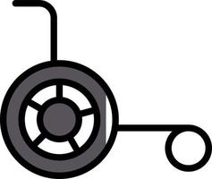 Wheelchair Vector Icon Design