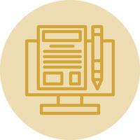 Making Blog Vector Icon Design