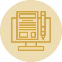 Making Blog Vector Icon Design