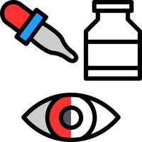 Eye Drops Vector Icon Design