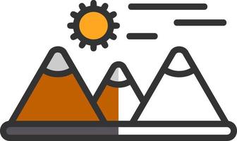 Mountains Vector Icon Design