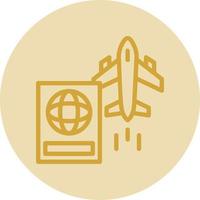 International Flights Vector Icon Design