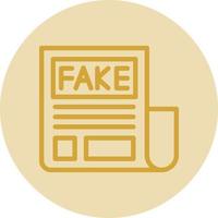 Fake News Vector Icon Design