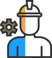 diseño de icono de vector de trabajador