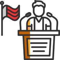 Politician Vector Icon Design