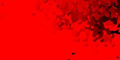 Light red vector background with random forms.