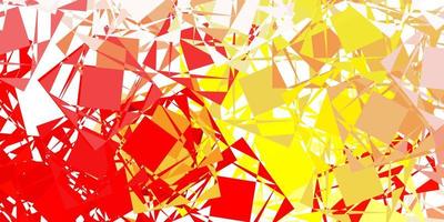 Light red, yellow vector template with triangle shapes.