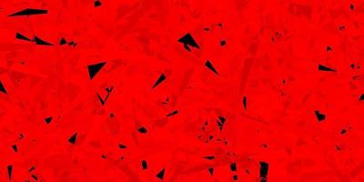 Light red, yellow vector backdrop with triangles, lines.