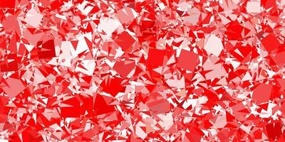 Light Red, Yellow vector background with polygonal forms.