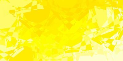 Light Yellow vector background with polygonal forms.