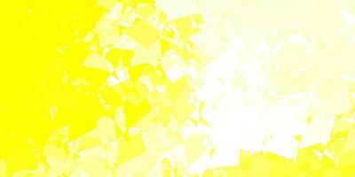 textura de vector amarillo claro con formas de memphis.