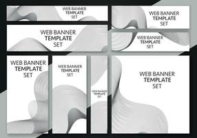 Abstract banner design web template Set, Horizontal header web banner. Modern Gradient banner set. vector