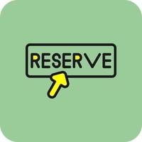 diseño de icono de vector de reserva