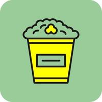 Popcorn Vector Icon Design