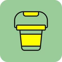 Pail Vector Icon Design