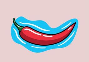 mano dibujado mexicano tradicional comida - caliente chile pimientos. vector