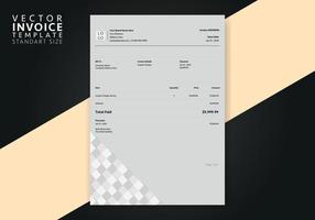 Creative Minimal Professional Business Invoice Template With Editable Vector File