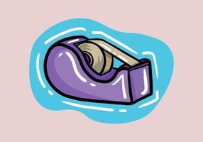 Purple tape dispenser icon vector. Linear style sign for mobile concept and web design. tape dispenser symbol illustration. vector