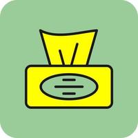 Tissue Box Vector Icon Design