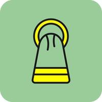 Towel Rack Vector Icon Design