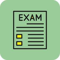 diseño de icono de vector de examen