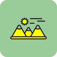 Mountains Vector Icon Design