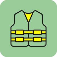 Life Jacket Vector Icon Design