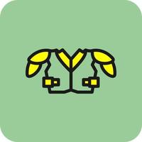 Shoulder Pads Vector Icon Design