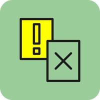 Penalty Card Vector Icon Design