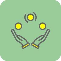 Juggling Vector Icon Design