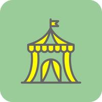 Circus Tent Vector Icon Design