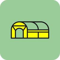 Green House Vector Icon Design