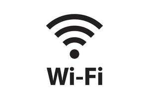 conexión de señal de símbolo wi fi. señal de tecnología inalámbrica de internet vectorial. icono de comunicación de red wifi. vector