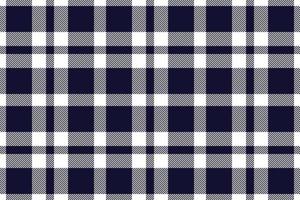 Plaid background, check seamless pattern in blue. Vector fabric texture for textile print, wrapping paper, gift card or wallpaper.