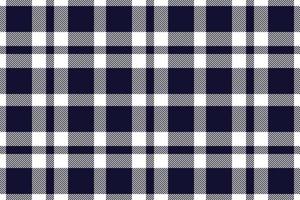 Plaid background, check seamless pattern in blue. Vector fabric texture for textile print, wrapping paper, gift card or wallpaper.