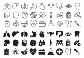 Medical vector icons Set. Line icons.