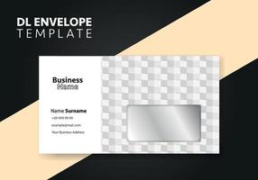 Abstract Business DL Envelope template. Vector business abstract design.