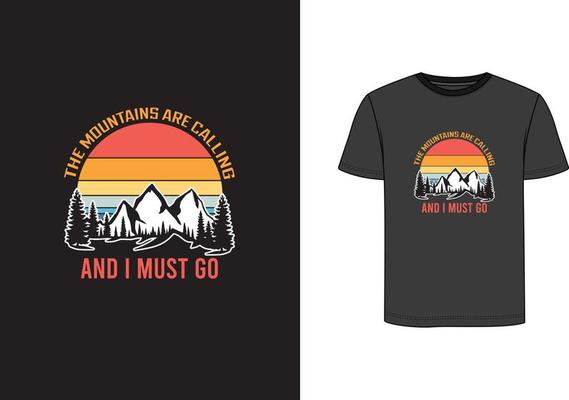 Mountain are calling T-shirt Design