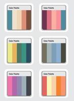 vector color paleta conjunto